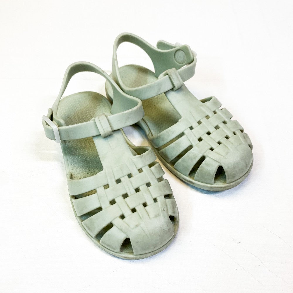 Green Sandals 7C|137911