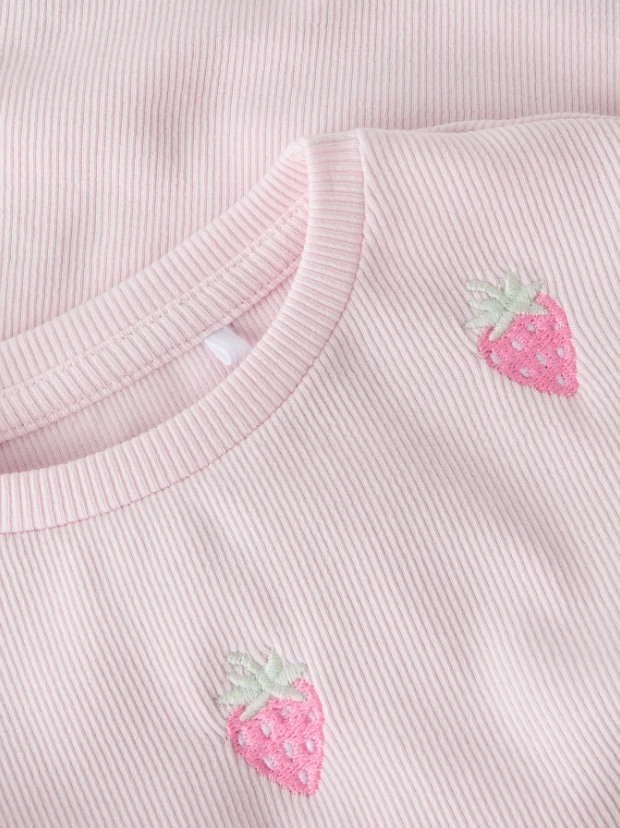 Name It - Strawberry Dreams Ruffle Tee|208220