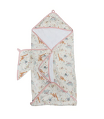 Loulou Lollipop - Muslin Hooded Towel Set - Baby Dinomite|136267