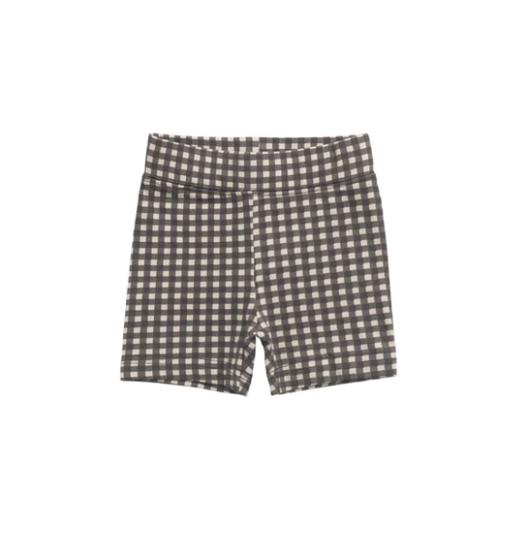 Jamie Kay - Organic Cotton Everyday Bike Short - Mini Gingham Bistre|153354