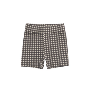 Jamie Kay - Organic Cotton Everyday Bike Short - Mini Gingham Bistre|153354