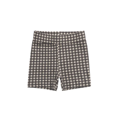 Jamie Kay - Organic Cotton Everyday Bike Short - Mini Gingham Bistre|153354