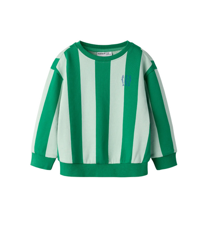 Name It - Striped Green Crewneck|208175