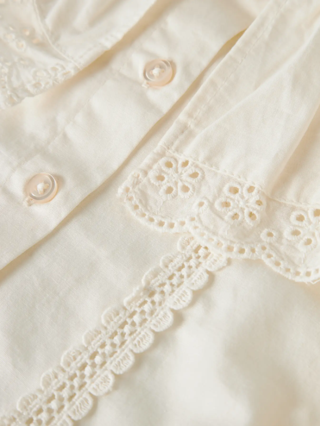 Name It - Eyelet Colar Blouse|216035