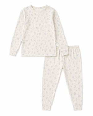 Roobear - Blue Flowers Two-Piece PJs