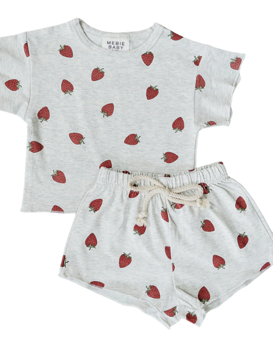 Mebie Baby - Strawberry Short Set|185377
