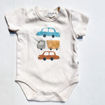 Rabbit + Bear Onesie 0-3M|157119
