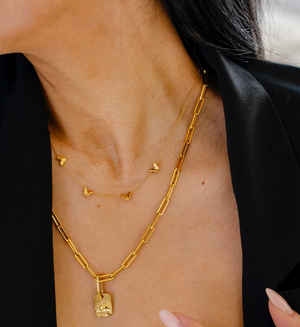 Dounia Butterfly Necklace - 18K PVD Gold Plating|186944