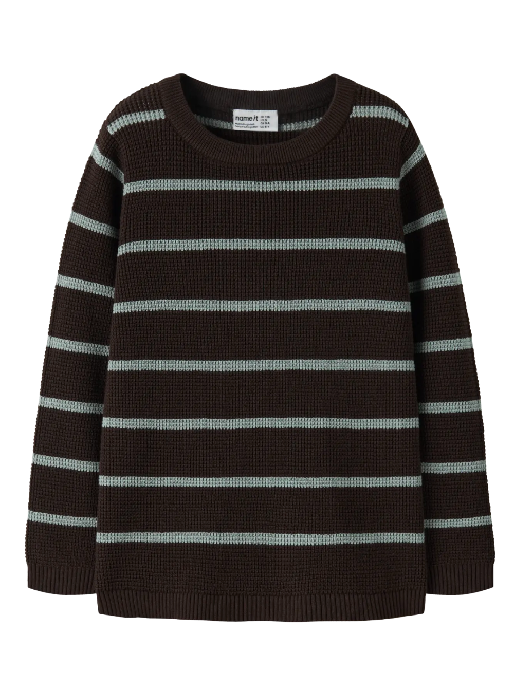 Name It - Mint Chocolate Striped Sweater|233257