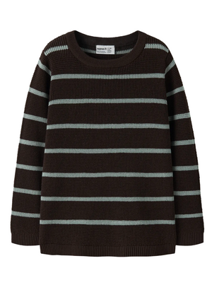 Name It - Mint Chocolate Striped Sweater|233257
