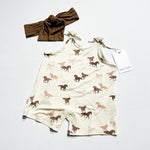 Bambi & Birdie Romper + Bow Set 0-3M **New With Tags|213686