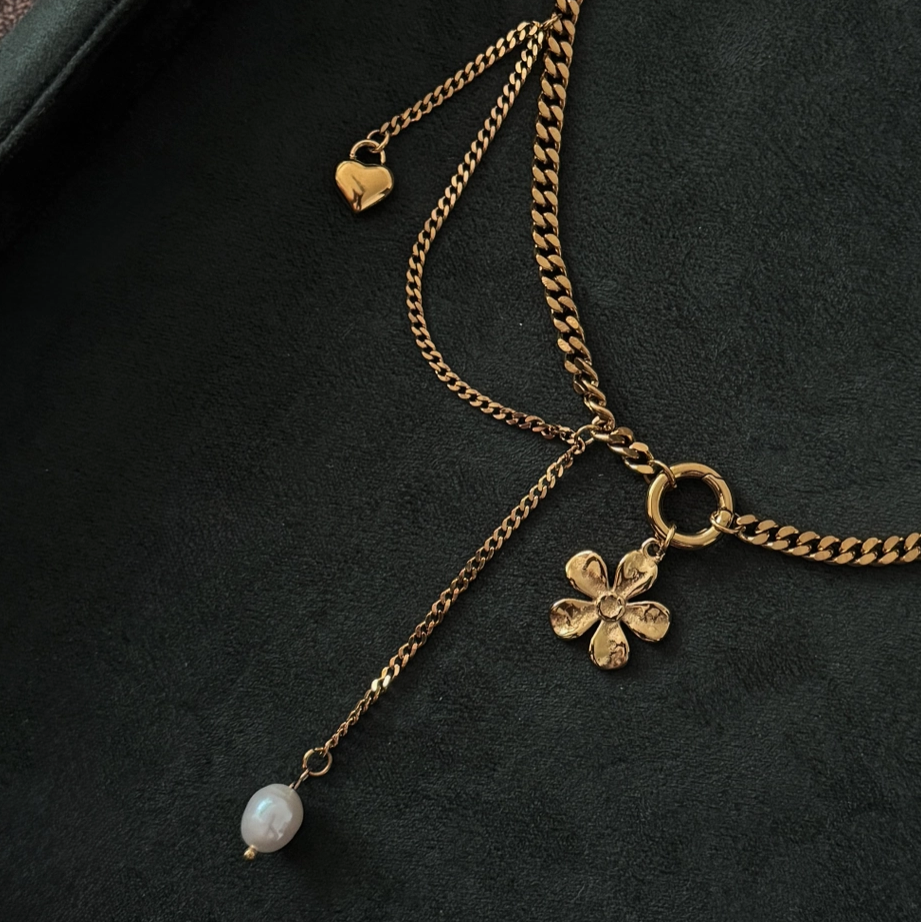 Willow Necklace - 18K PVD Gold Plating|176936