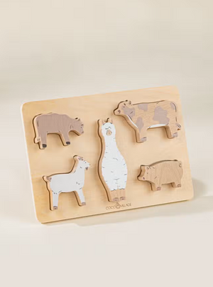 Coco Village - Wooden Barn Animals Puzzle|76703