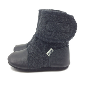 Midnight Felted Wool Booties|76170