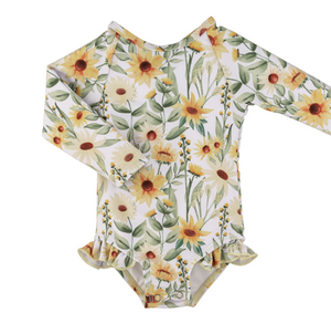 Current Tyed - "Brooklyn" Ruffle Rashguard Suit|140511