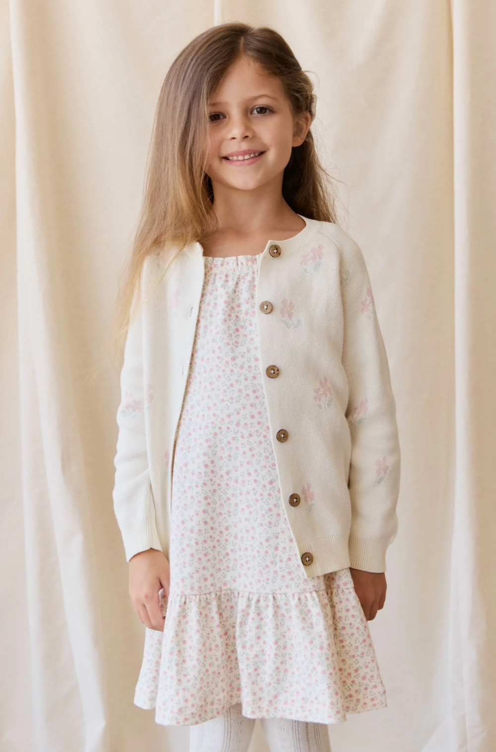Jamie Kay - Meadow Cardigan Larissa Egret|176648