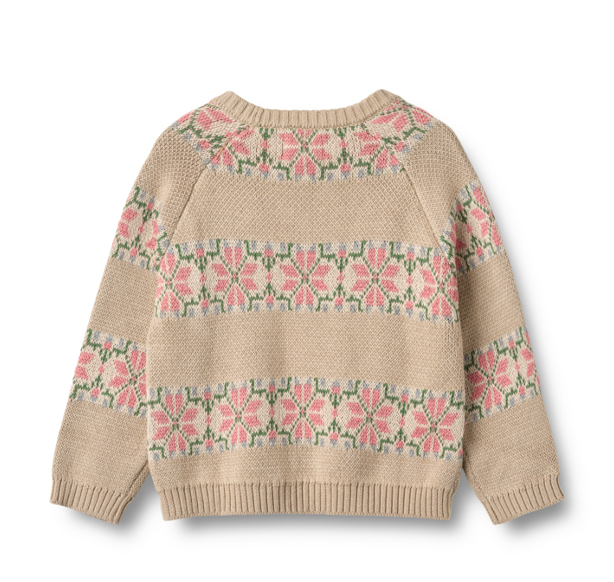 Wheat - Jaquard Pullover Alberte Warm Sand|164400