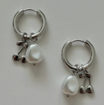 Spill the Tea Hoops - Silver|218823
