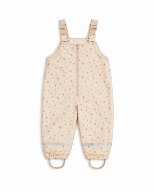 Roobear - Fleece-Lined Overalls Floral - 6-12M