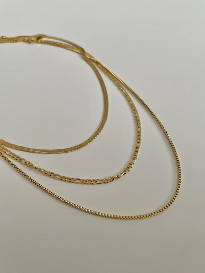 Shaylene Three Layer Necklace - 18K PVD Gold Plating|176910