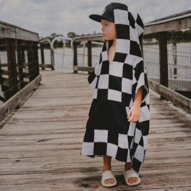 Little Trouble - Checker Poncho Towel|205819