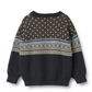 Wheat - Jaquard Pullover Julius navy|164431
