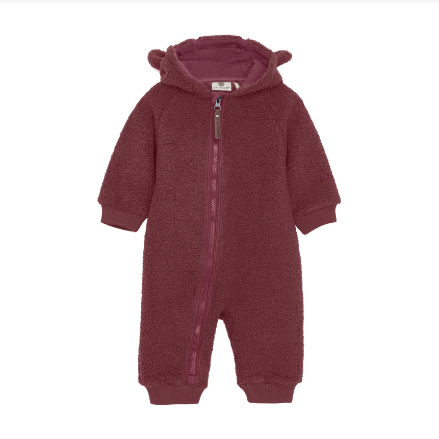 Enfant - Teddy Bunting Suit - Rouge|155874