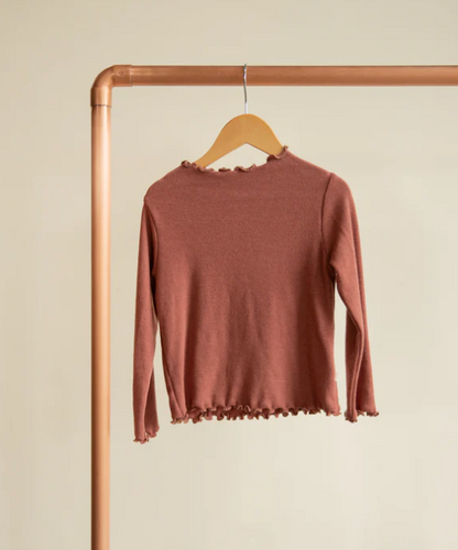 Jax & Lennon - Ribbed Funnel Neck - Lunar Blush|109781