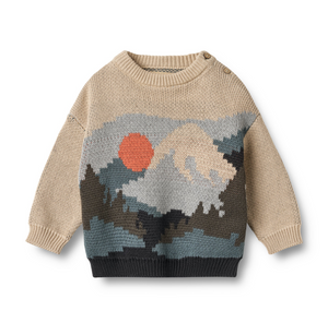 Wheat - Jaquard Pullover William Warm Sand|164341