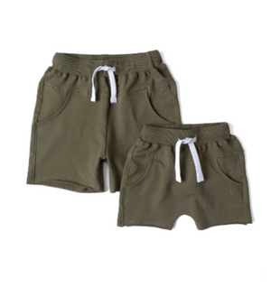 Little Bipsy - Raw Edge Harem Short - Dark Moss|94716