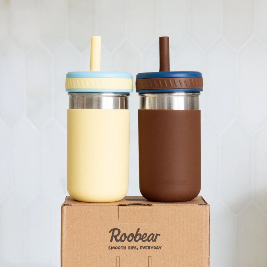 Roobear - 15oz Stainless Steel Spill-Proof Water Bottles (2-pack)|203201