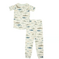 Short Sleeve Long Pants Pajama Set - Sharks|136244