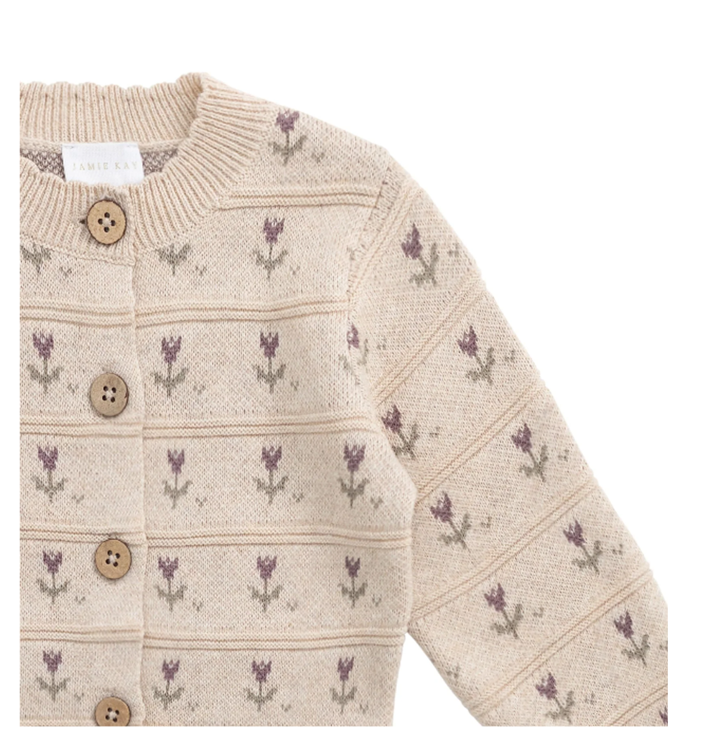 Jamie Kay - Penny Knitted - Cardigan Penny Flower Jacquard|120909