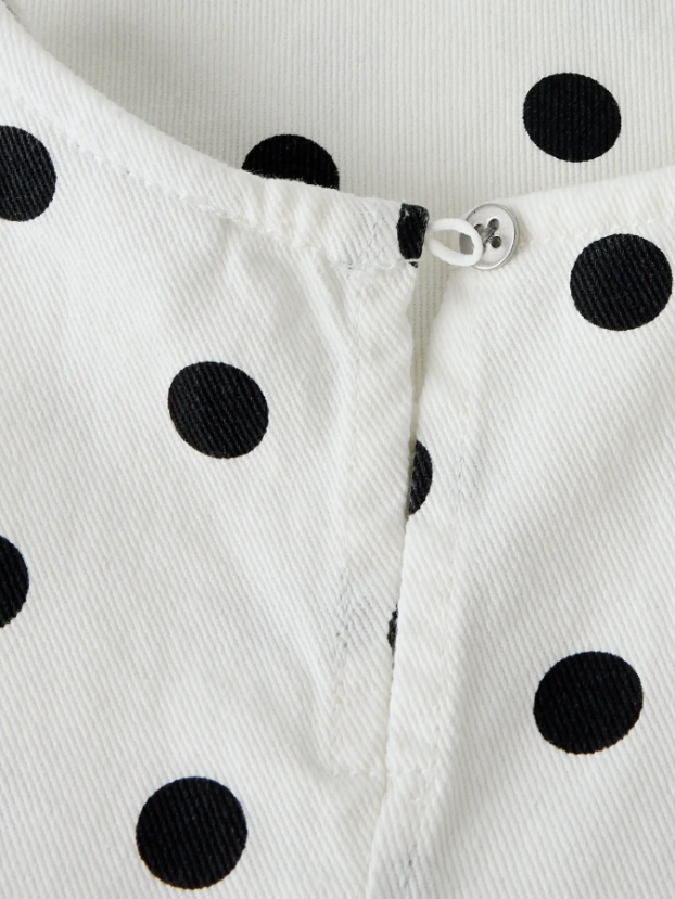 Name It - Polka Dot Denim Dress|214008