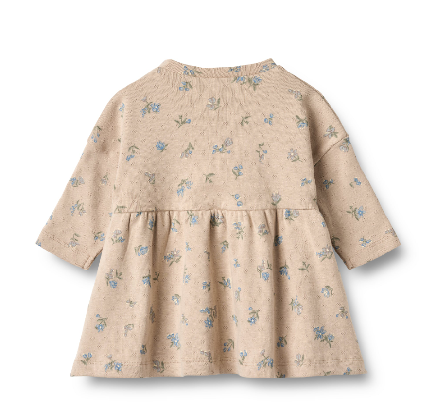 Wheat - Jersey Dress Emmy Warm Sand Flowers|164329