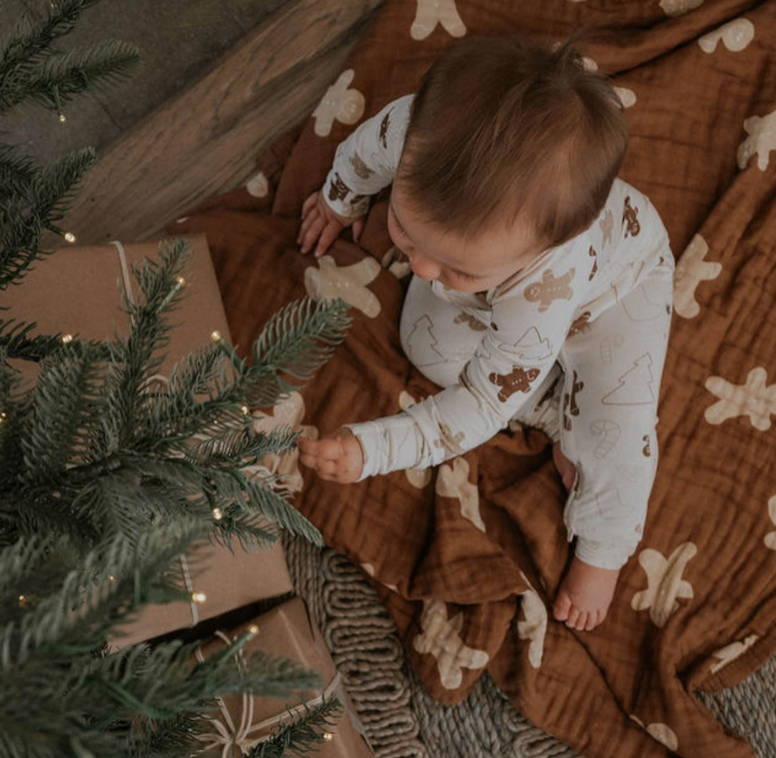 Everyday Leisure - Gingerbread | Bamboo Zip Romper|114123