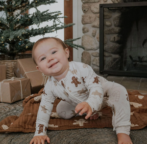 Everyday Leisure - Gingerbread | Bamboo Zip Romper|114121