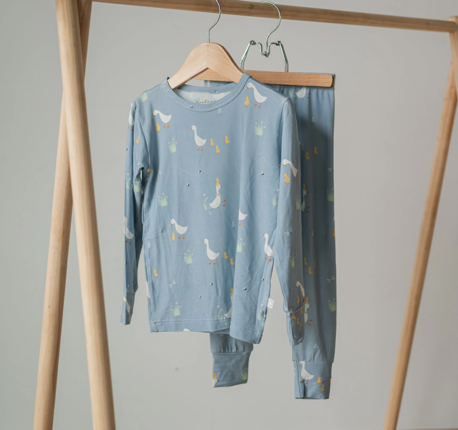 Roobear - Little Hatchling Bamboo Two-Piece PJs Blue|138229