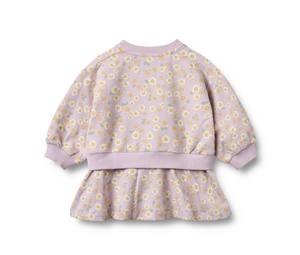 Wheat - Sweat Dress L/S Maggie Lavender Daisies|191182