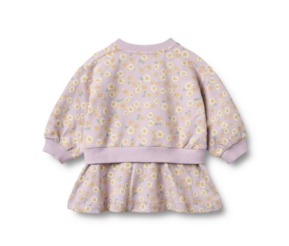 Wheat - Sweat Dress L/S Maggie Lavender Daisies|191182