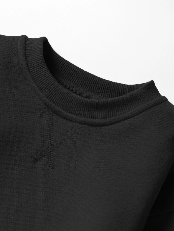 Little Bipsy Elevated Crewneck - Black|116130