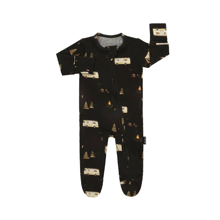 Belan.J - Footed Zipper Sleeper - Night Camp|199350