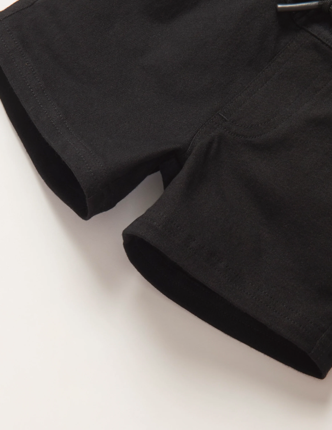 Little Bipsy - Cotton Twill Shorts - Black|138007