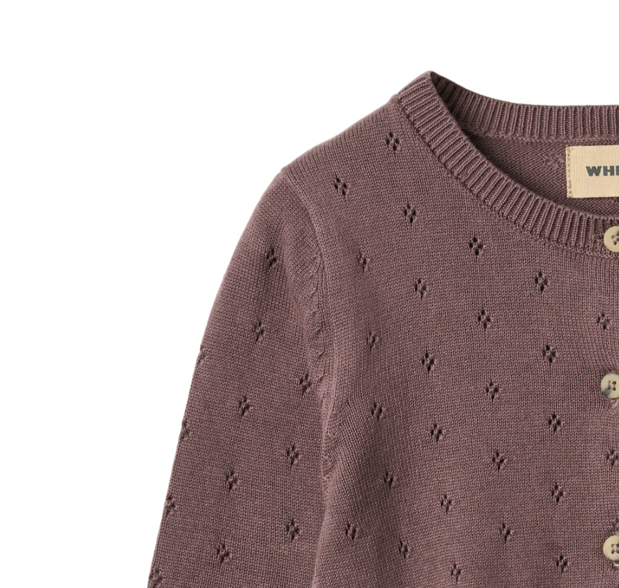 Wheat - Knit Cardigan Maia Plum|164370