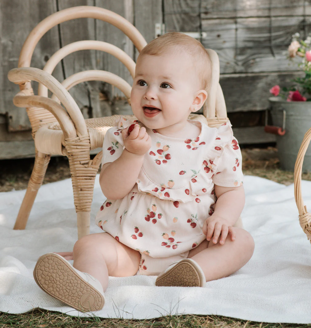 Petit Lem - Romper - Strawberry Bow|187196