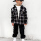 Little Bipsy - Hooded Flannel - Black|109202