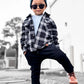 Little Bipsy - Hooded Flannel - Black|109207