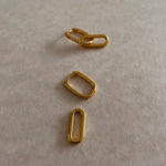 Paperclip Earrings - 18K PVD Gold Plating|176871