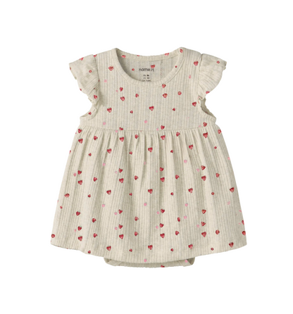 Name It - Strawberry Sprinkle Bodysuit Dress|208402