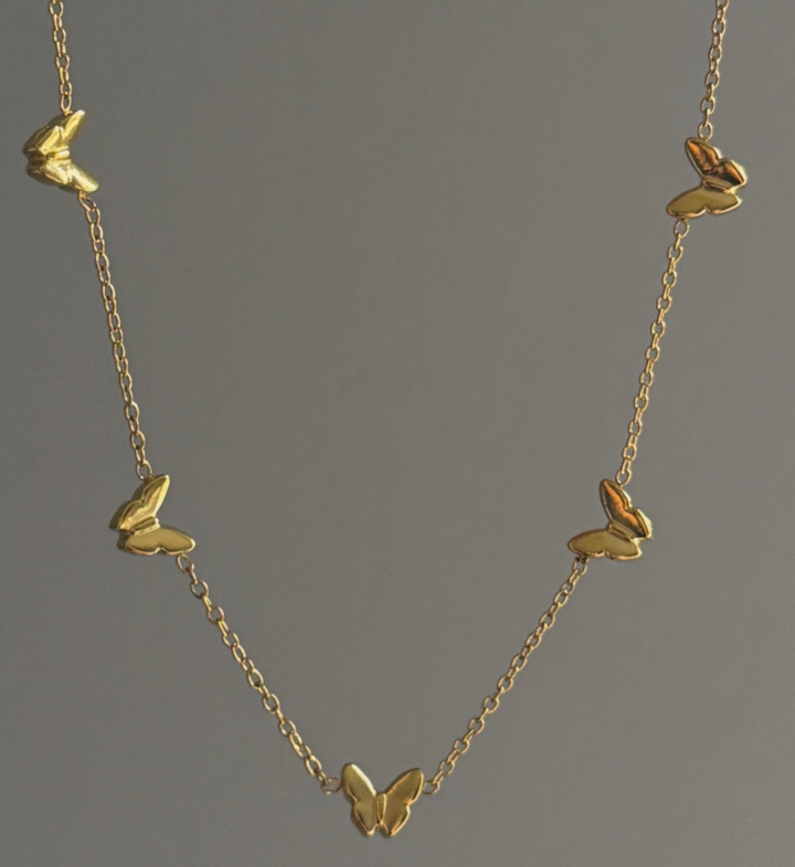 Dounia Butterfly Necklace - 18K PVD Gold Plating|186945